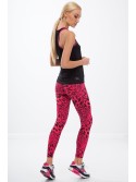 Amaranth-Sportleggings mit Leopardenmuster H006 - Online-Shop - Boutique